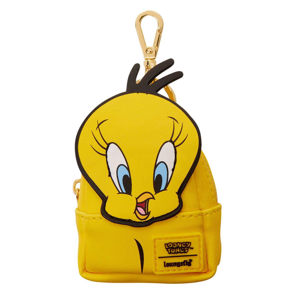 Warner Bros. Looney Tunes 2003 Tweety Bird Clear Mini Backpack Y2K Red Looney Tunes Tweety Bird Backpack / Plastic Vinyl  main image 2