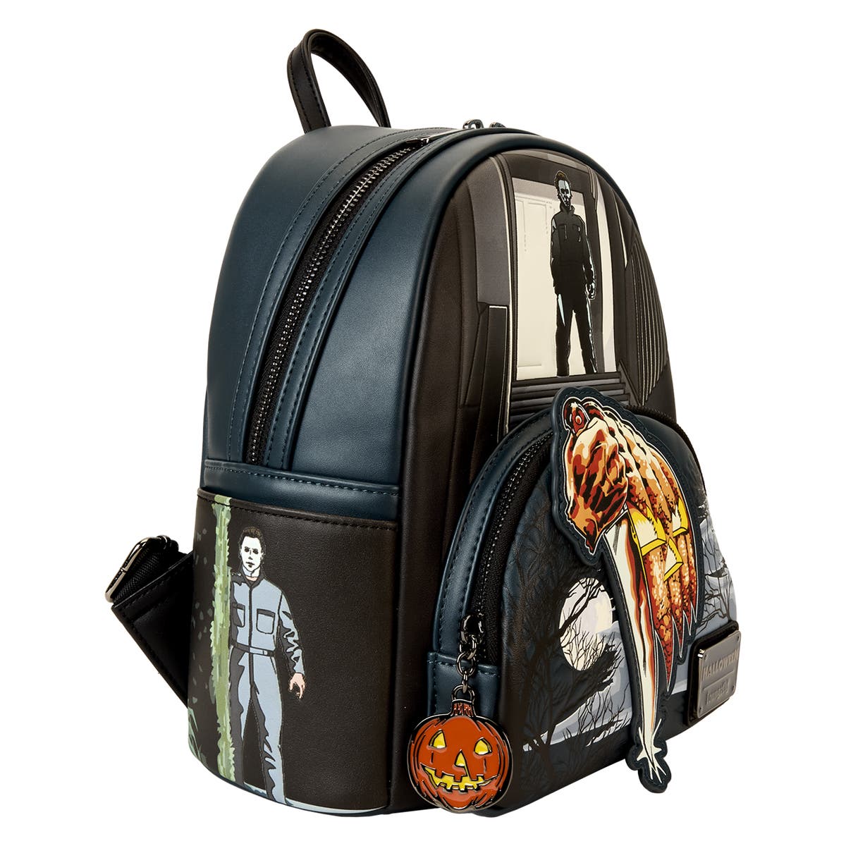 NEW Loungefly Halloween Michael Myers Pumpkin Glow Mini Backpack Coin Bag NWT wdbk3279-4.jpg main image 2