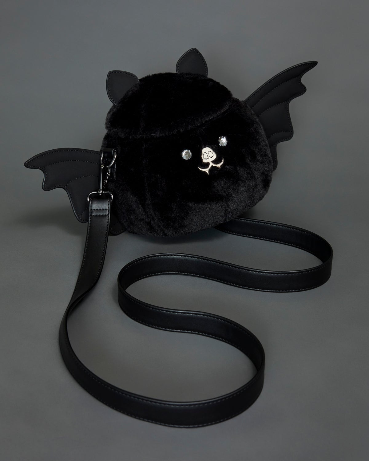 Loungefly Plush Bat Figural Crossbody Bag | Three Little 