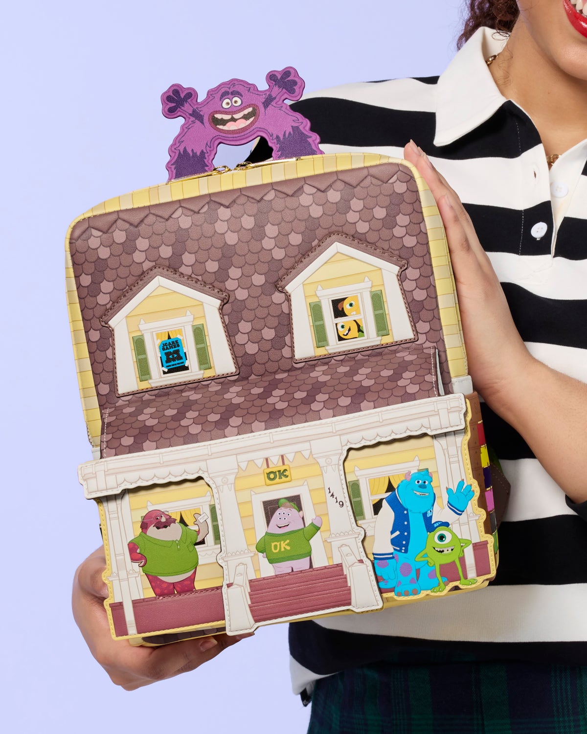 Loungefly Monsters University Oozma Kappa House Figural Backpack ? Know anyone graduating soon??!! Here main image 2