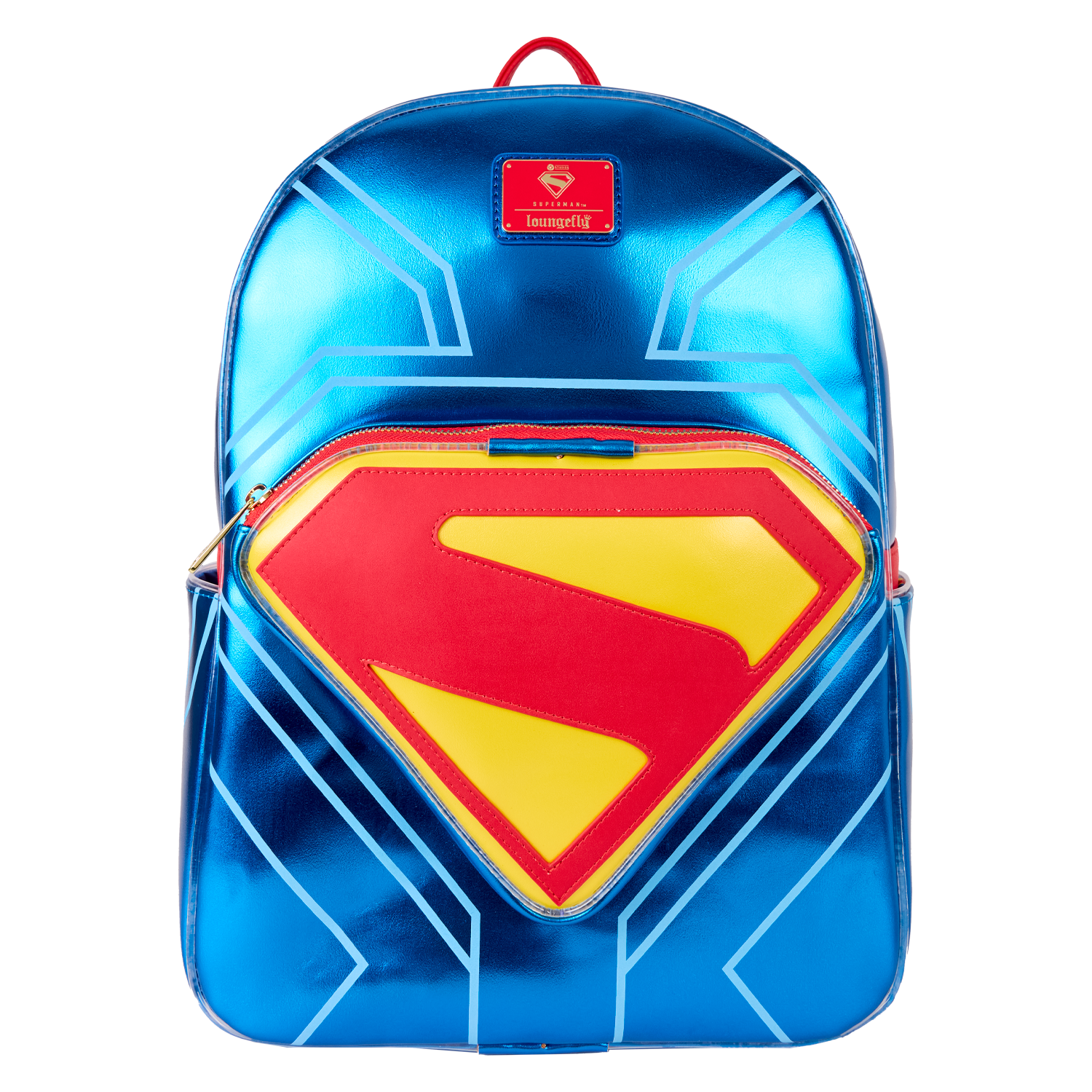 Loungefly DC Comics POP Super Trio Geldbörse - Superman, Batman, Wonder Woman, Trifold, 20,3x10,2 Cm