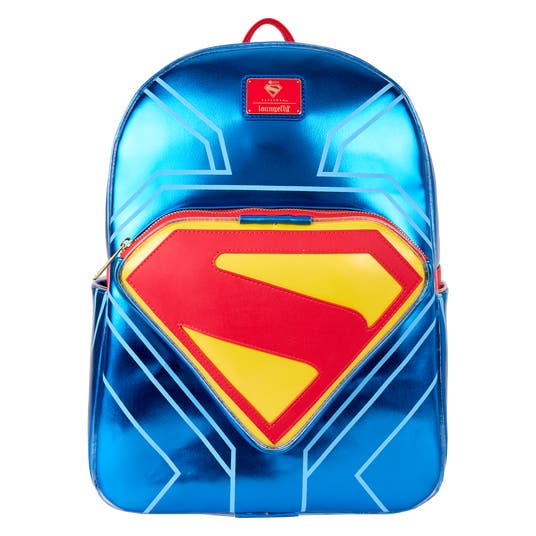 Loungefly DC Comics POP Super Trio Geldbörse - Superman, Batman, Wonder Woman, Trifold, 20,3x10,2 Cm