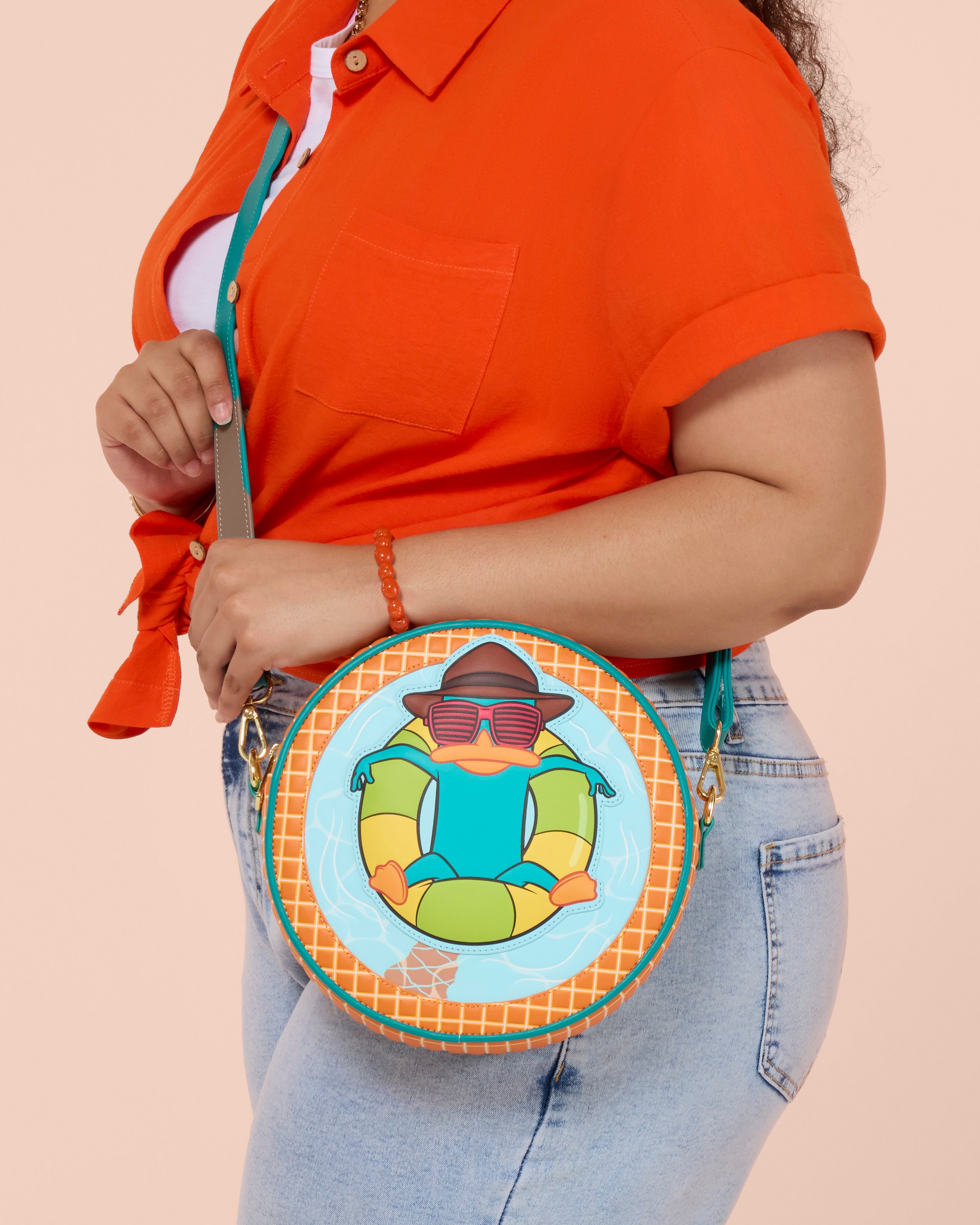 Phineas & Ferb Perry the Platypus Pool Crossbody Bag | Three