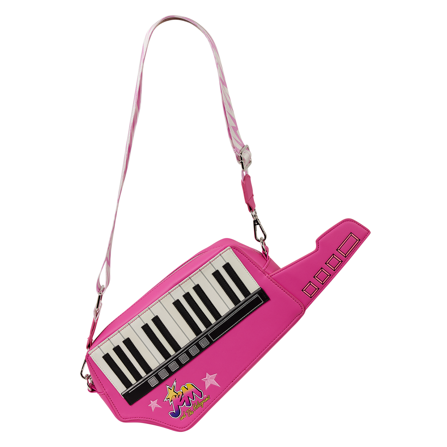 Jem and the Holograms Figural Keytar Crossbody Bag | Three