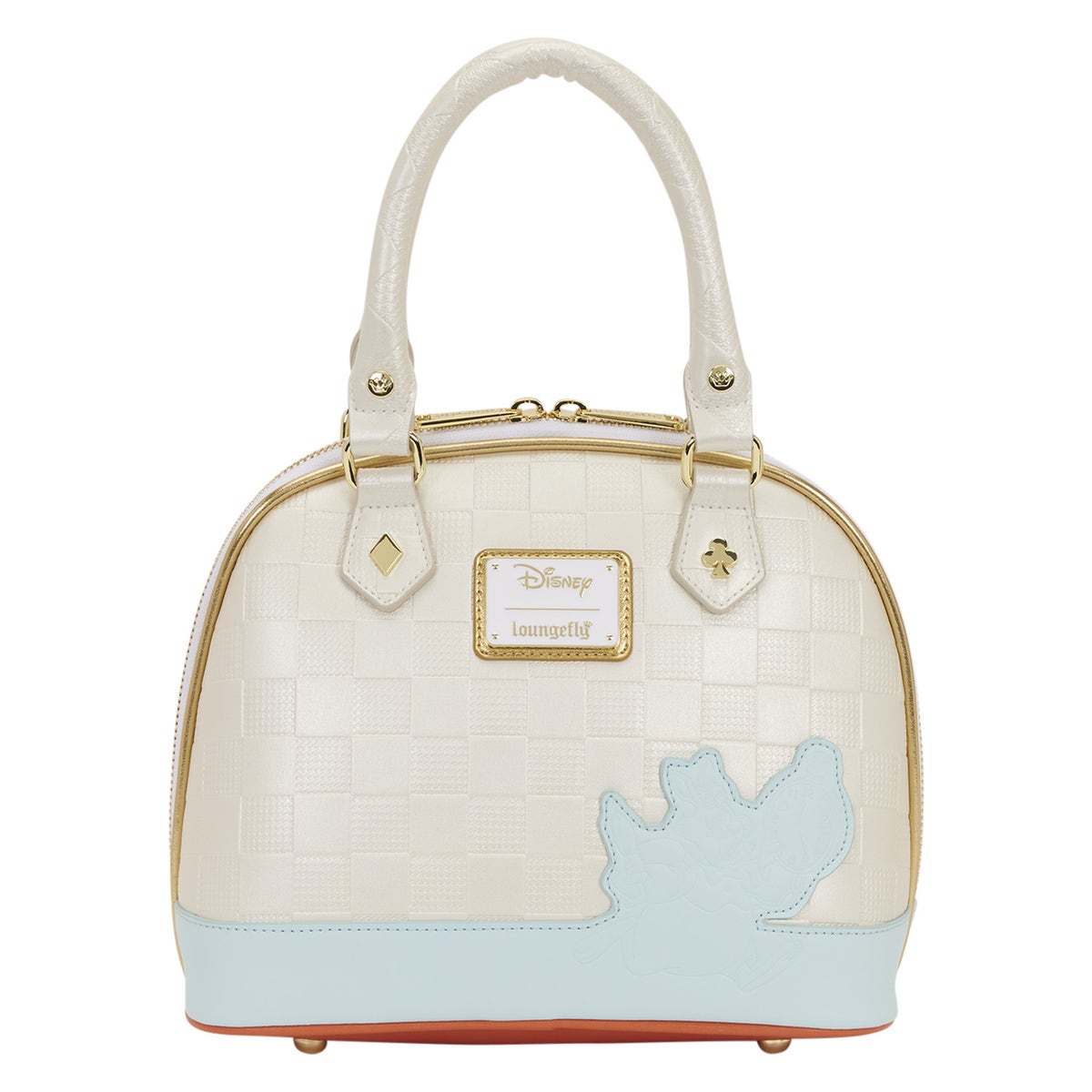 Loungefly White Rabbit Clock from Alice in Wonderland Crossbody Bag Alice in Wonderland White Rabbit Pocket Watch Figural  main image 2