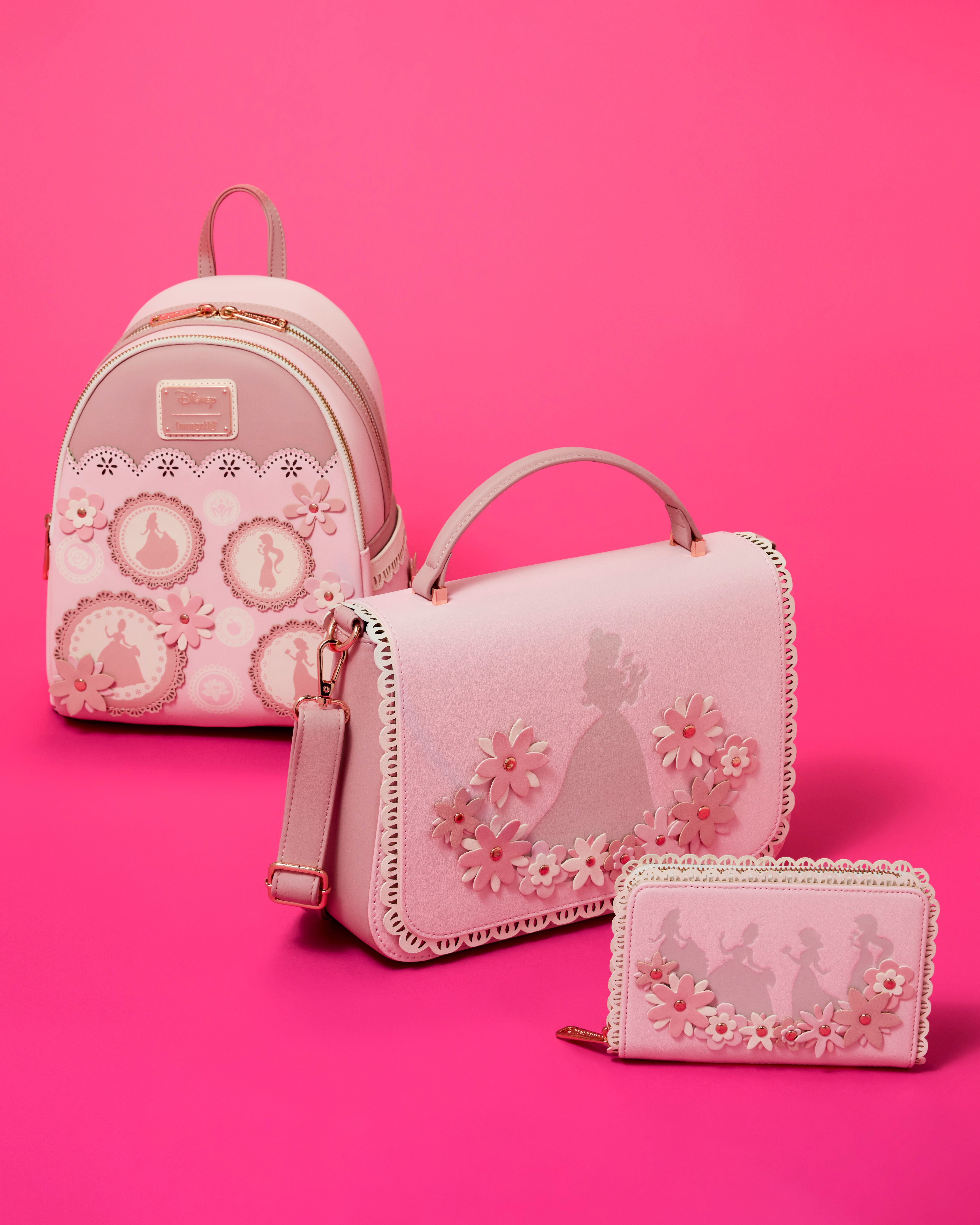 ★Belle★ Disney Princess Belle Floral Lace Crossbody Bag | Three Little