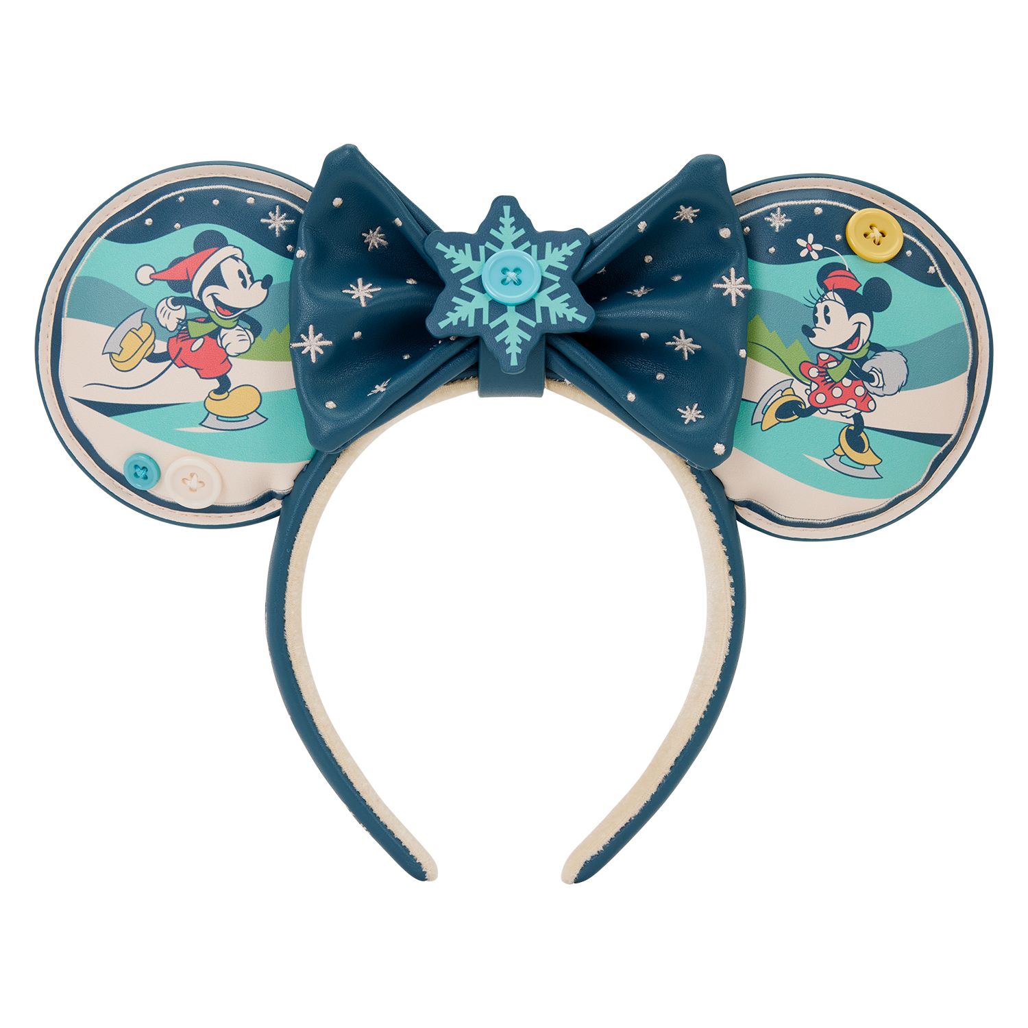 Mickey & Minnie Holiday Ear Headband | Three Little Mingos  display picture 1