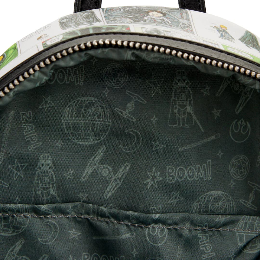 Loungefly Star Wars Darth Vader Comic Strip Mini Backpack