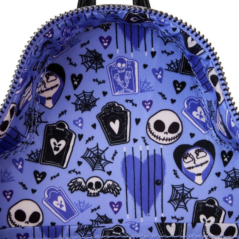Nightmare Before Christmas Jack Sally Eternally Yours Tombstone Mini Backpack Three Little Mingos Loungefly Funko More