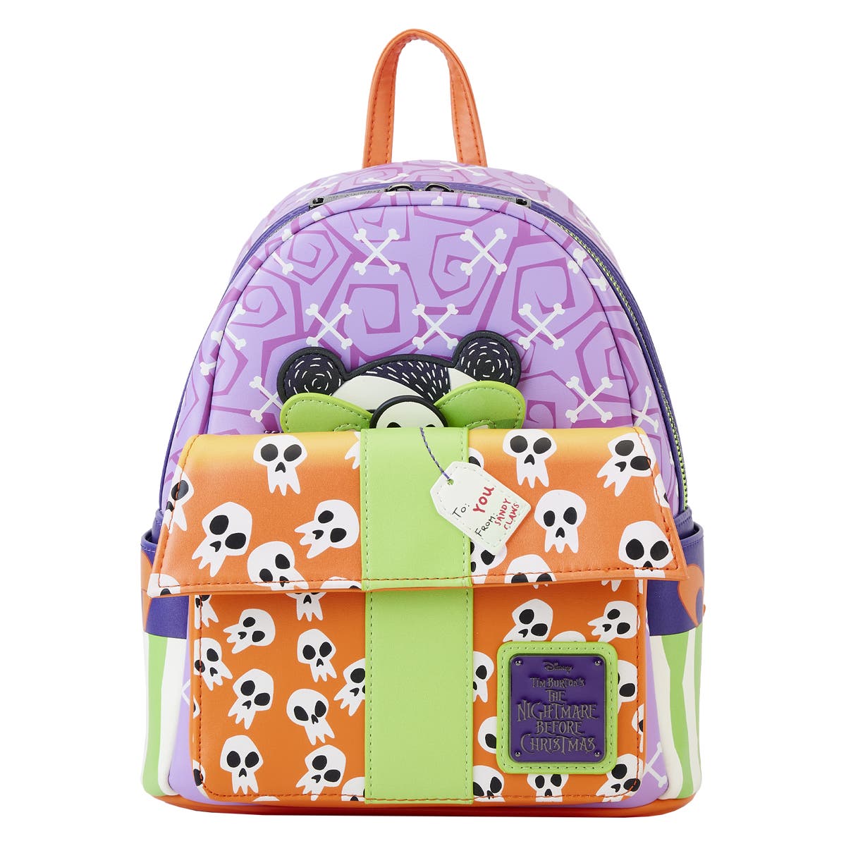 【Lounge Fly】Nightmare Before Teddy Present Mini Backpack Nightmare Before Christmas Scary Teddy Present Mini Backpack