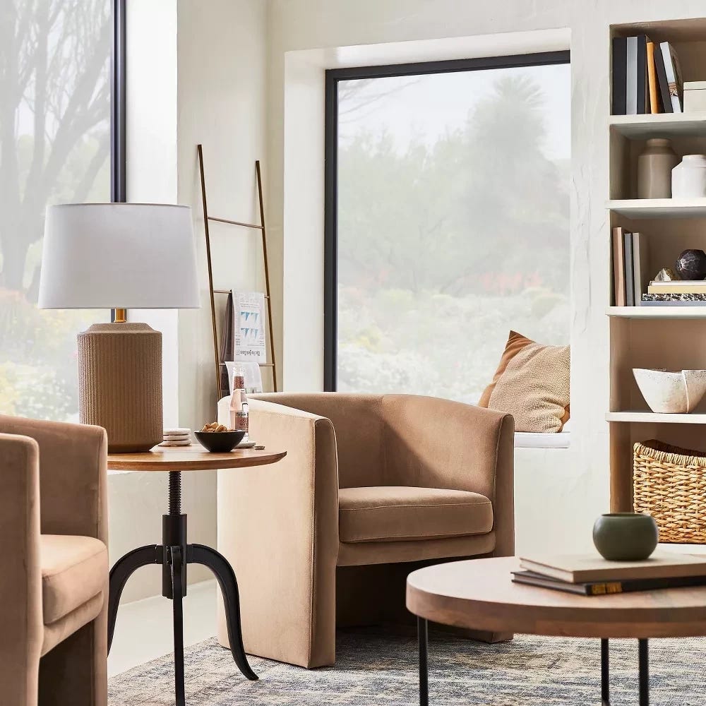Vernon Upholstered Barrel Accent Chairnull