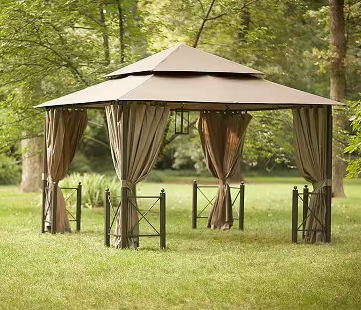 Hampton Bay Replacement Canopy Outdoor Patio for 12 x 12 Harbor  Gazebo