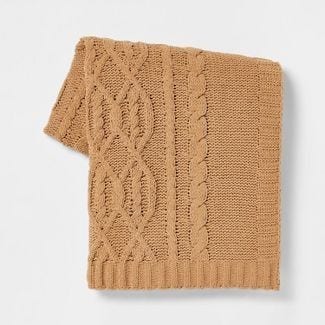 Cable Knit Chenille Throw Blanket Threshold™ Tucker's Treasures