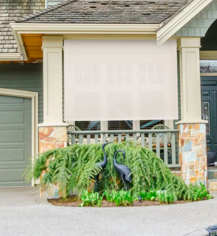 Sharice Semi-Sheer Outdoor Roller Shade