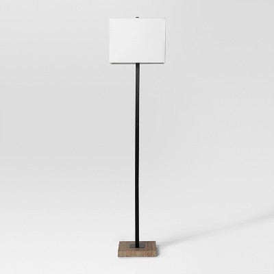 Modern Wood Square Floor Lamp Black Project 62 Tucker s Treasures