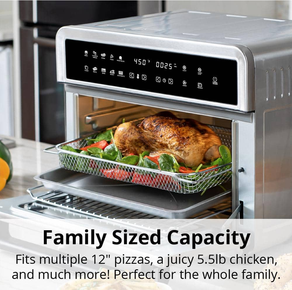 ARIA All-in-1 Premium 30 Qt. Air Fryer Toaster Oven - Thumbnail 3