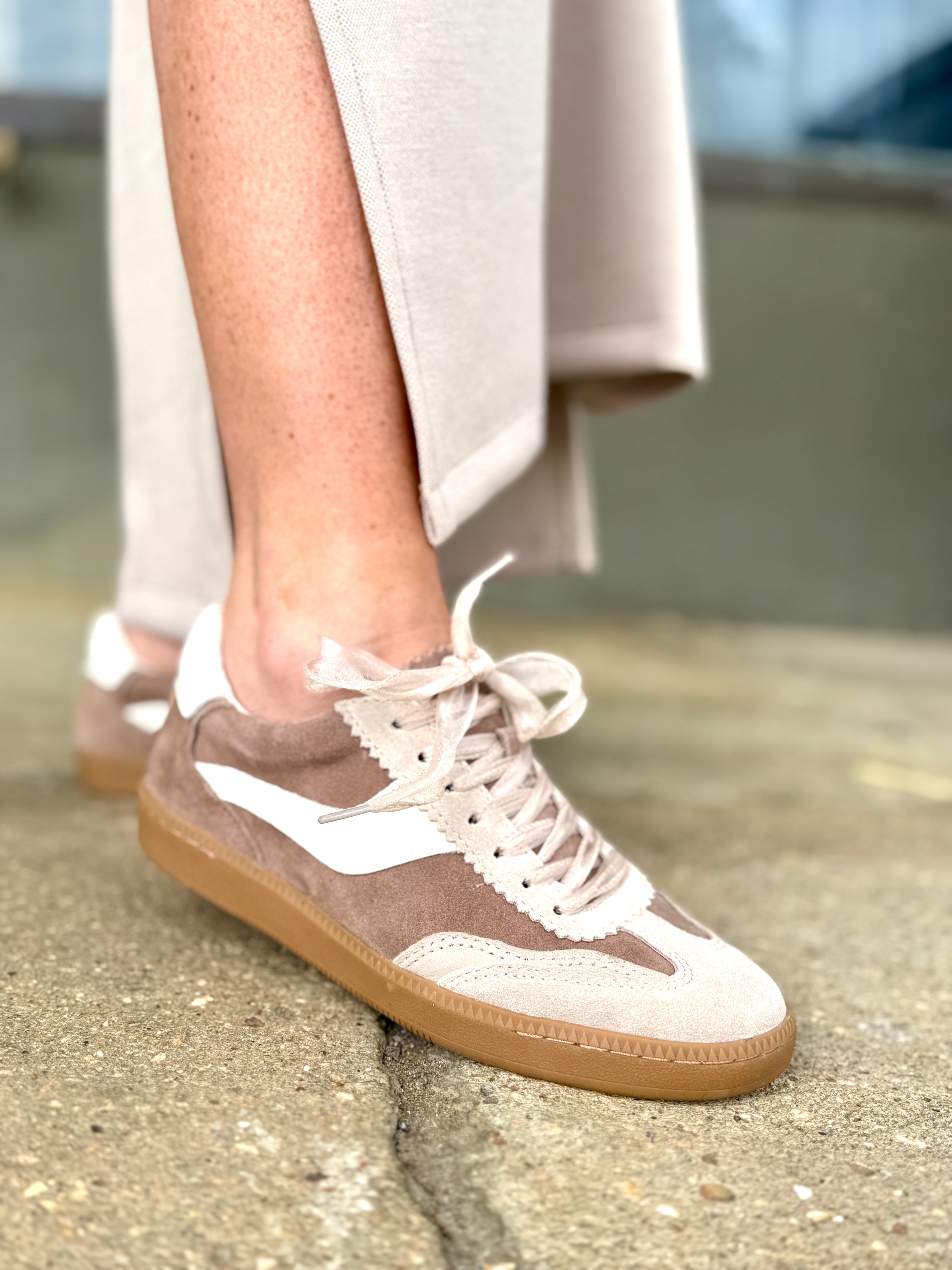 Dolce Vita | Notice Sneakers | Dark Taupe Suede | Unique
