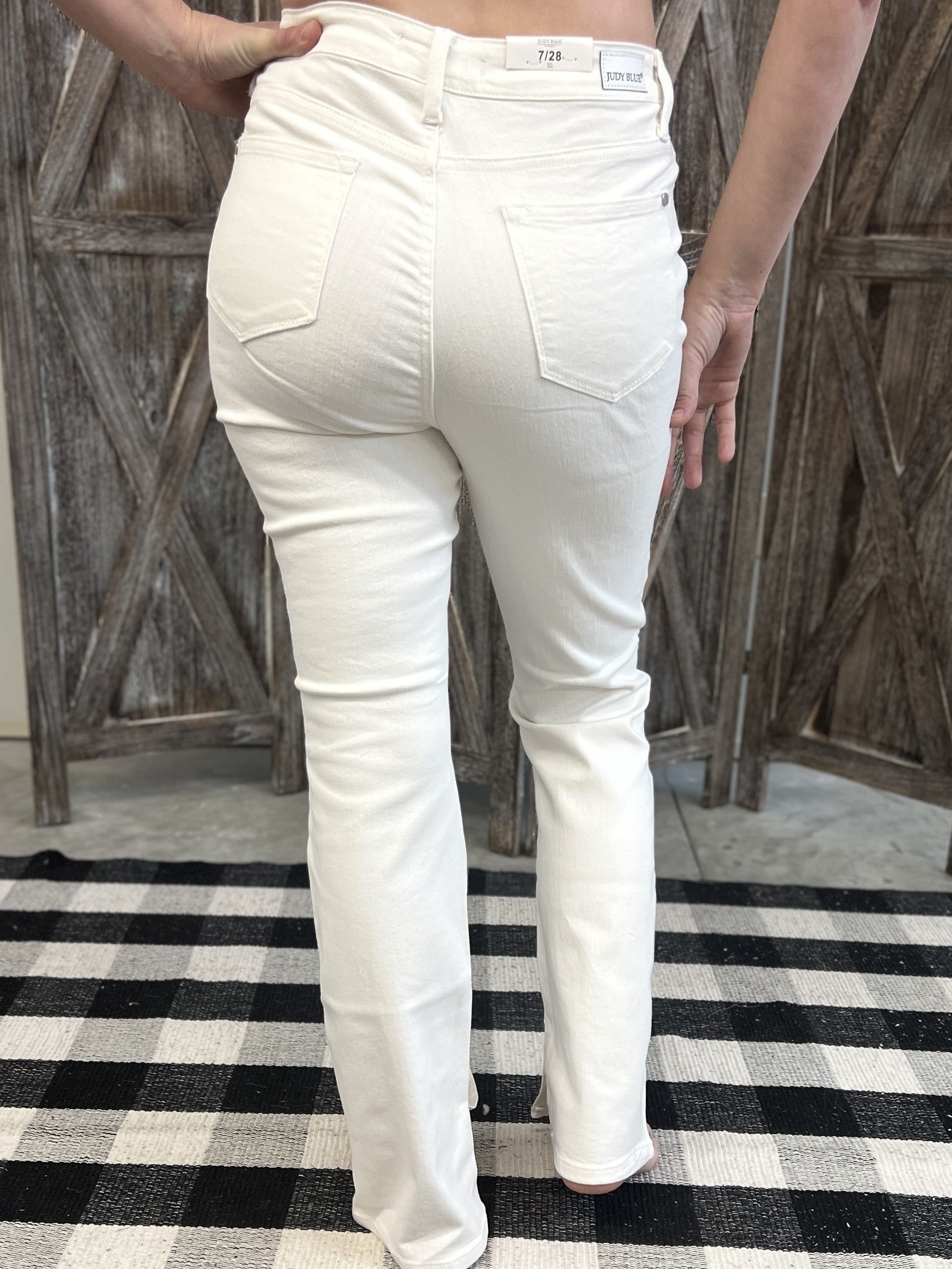 │Odd Studio│ Slit bootcut denim pants LIGHT BLUE OO3FFDP10 Judy Blue Mid Rise Light Wash Slit Hem Bootcut Jeans, 82552
