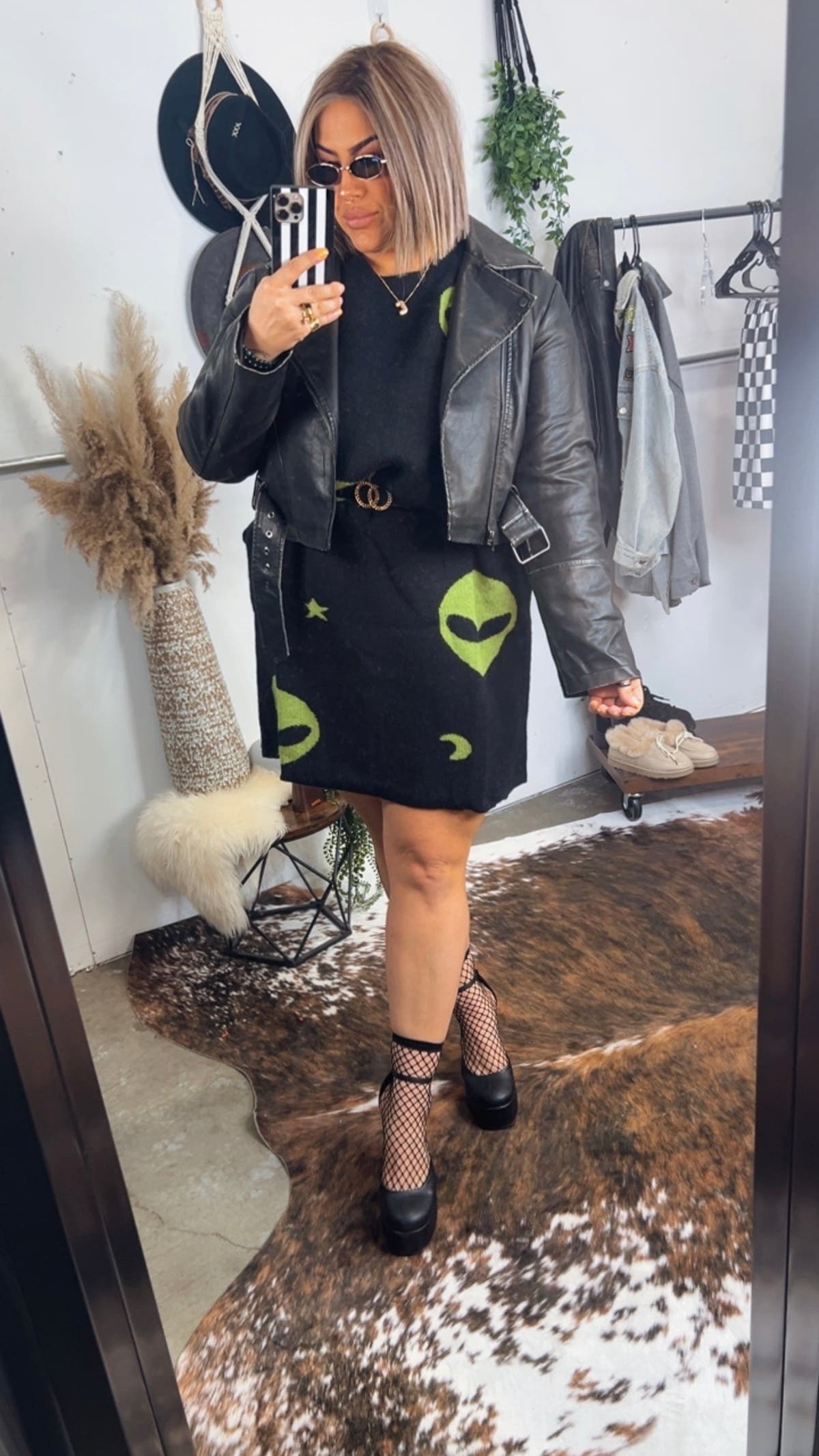 Alien Oversized Knit Sweater Dress