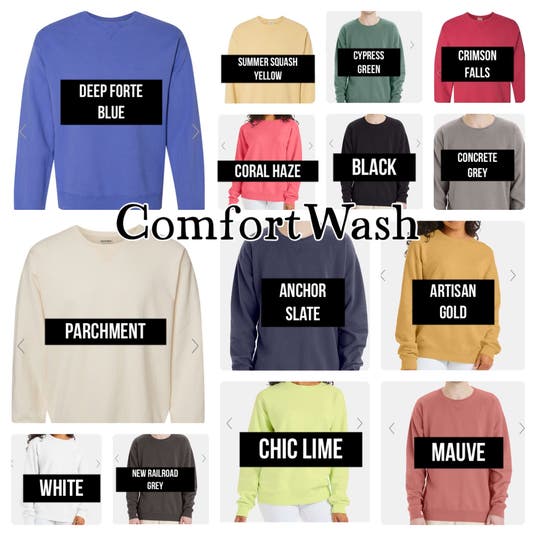 Good Vibes, Good Times - ComfortWash Crewneck Graphic