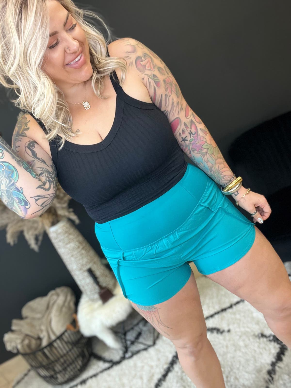 High Waist Running Shorts
