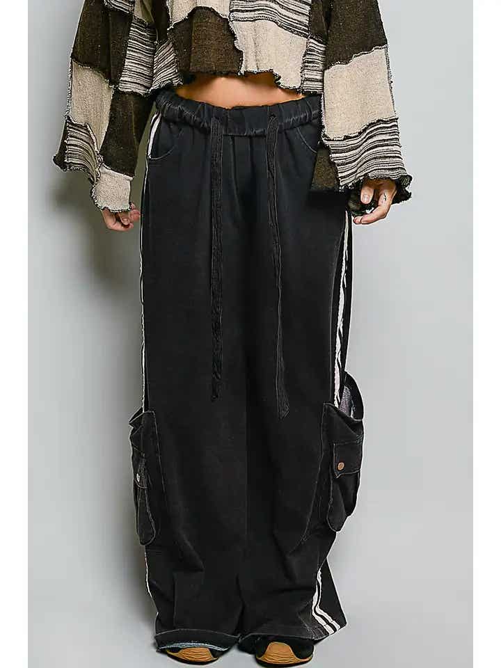 Dimity Wide Leg Cargo Pants - 2 COLORS