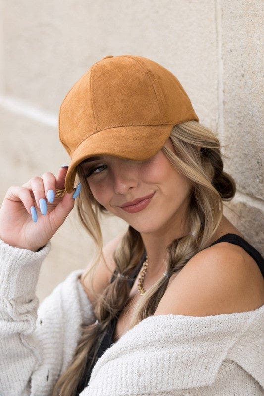 Suede Baseball Cap