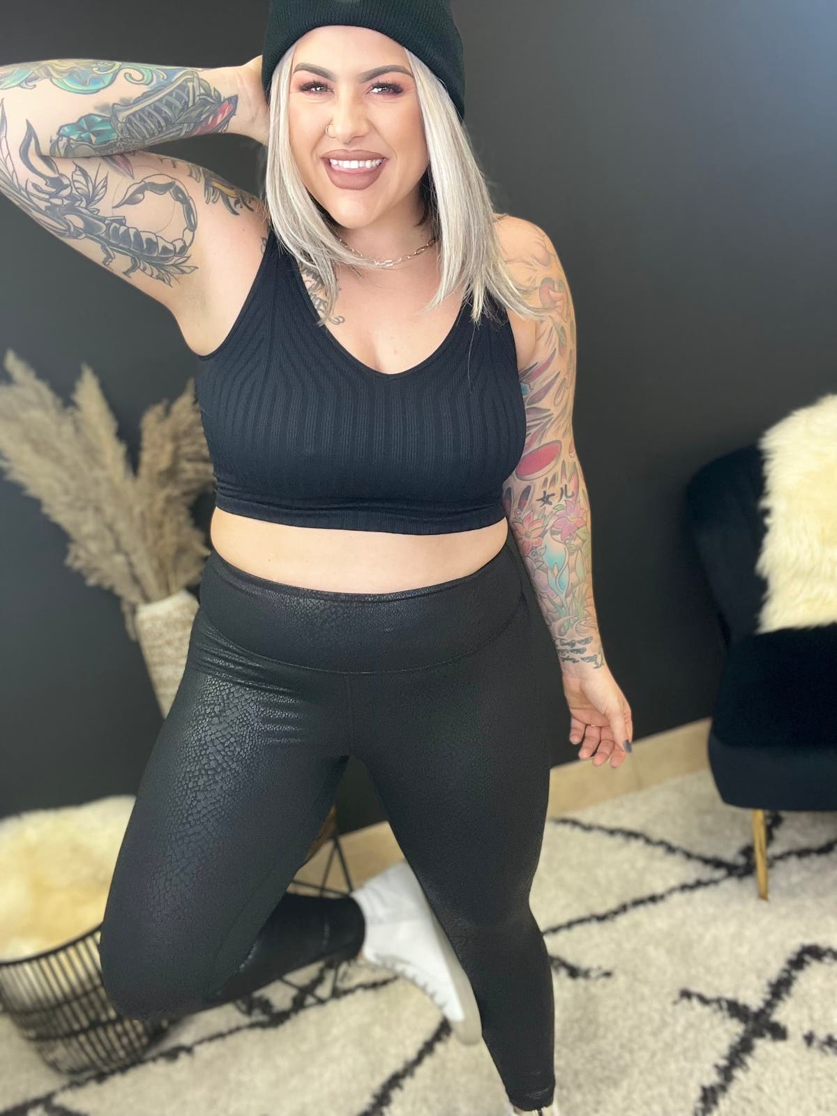 Snake Skin Leggings-PLUS SIZE ONLY