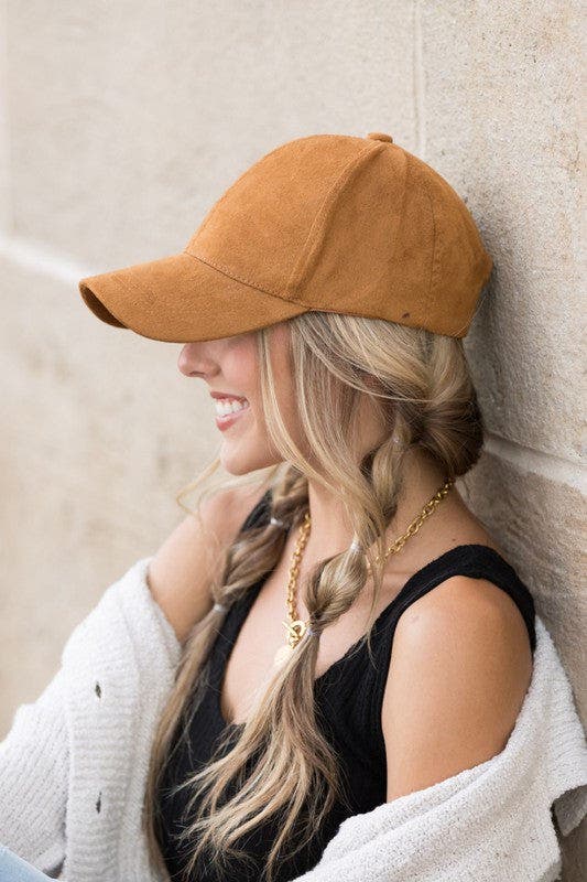Suede Baseball Cap