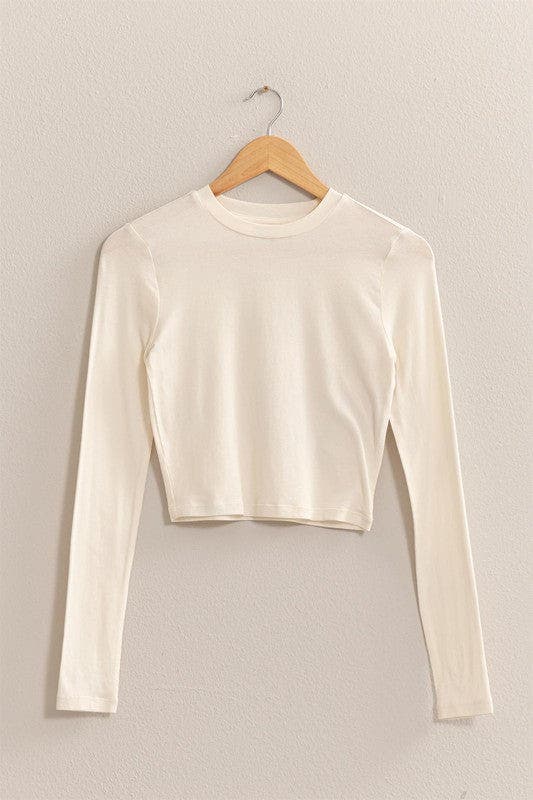 Cropped Long Sleeve Tee