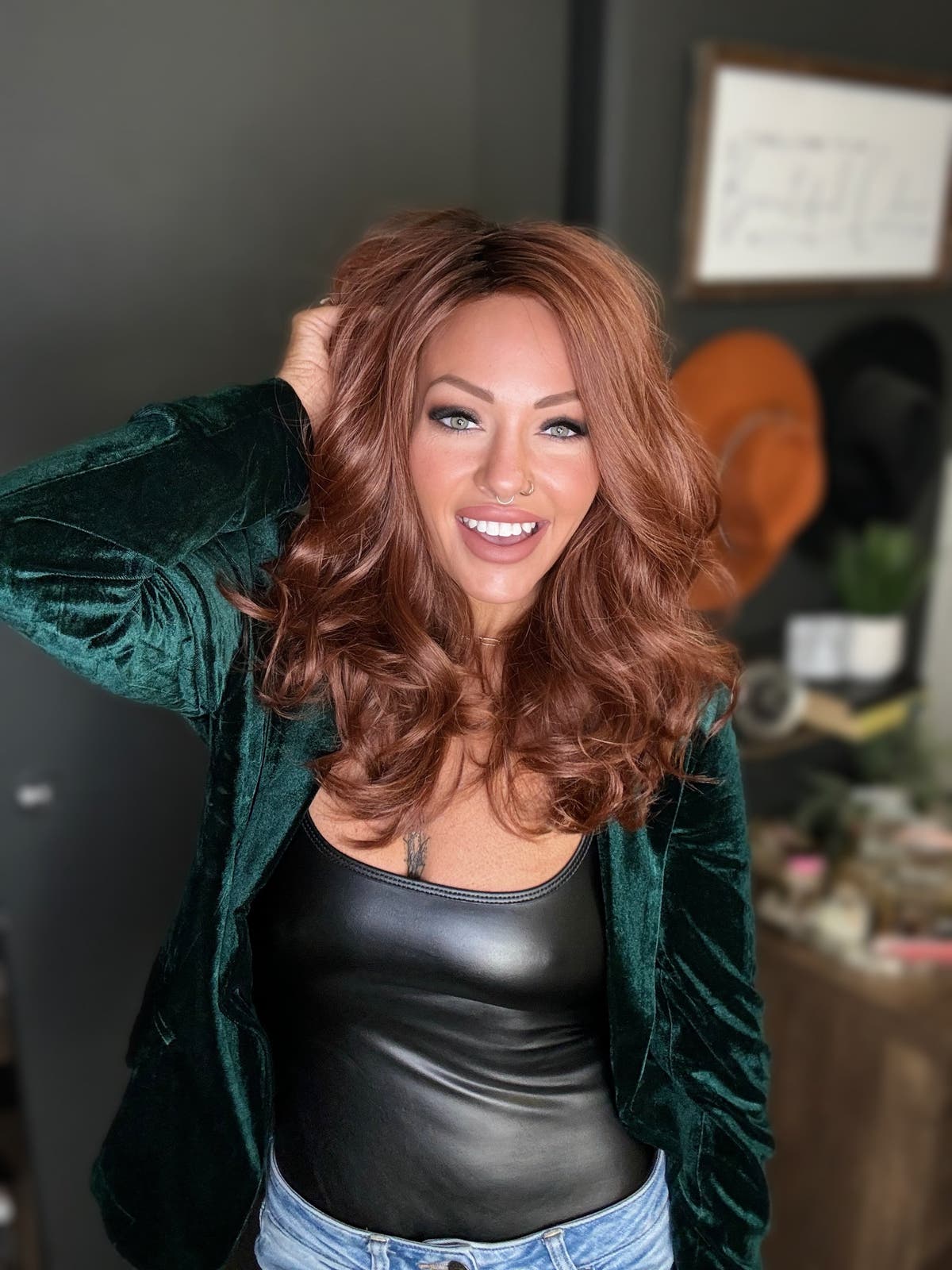 Faux Leather Bodysuit