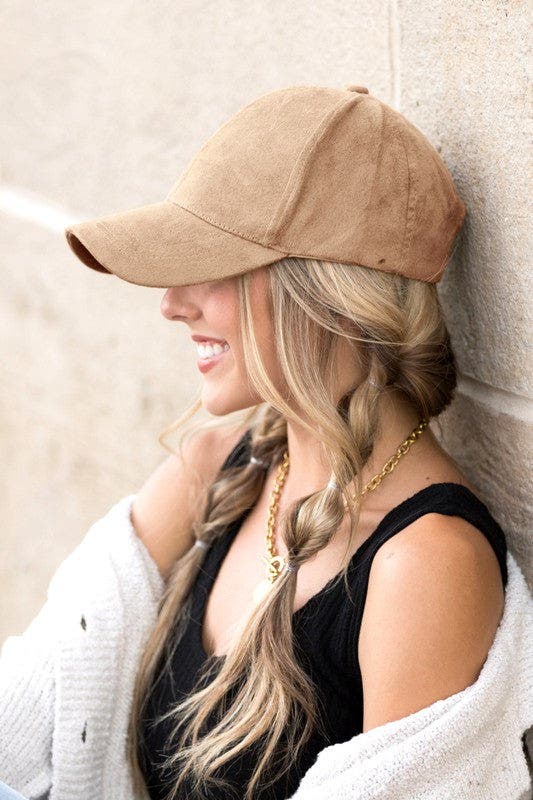Suede Baseball Cap
