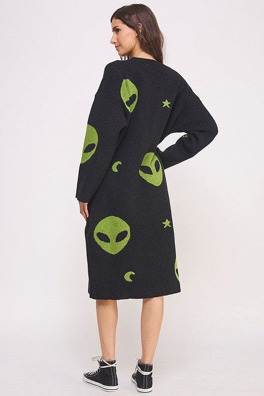 Alien Oversized Knit Sweater Dress
