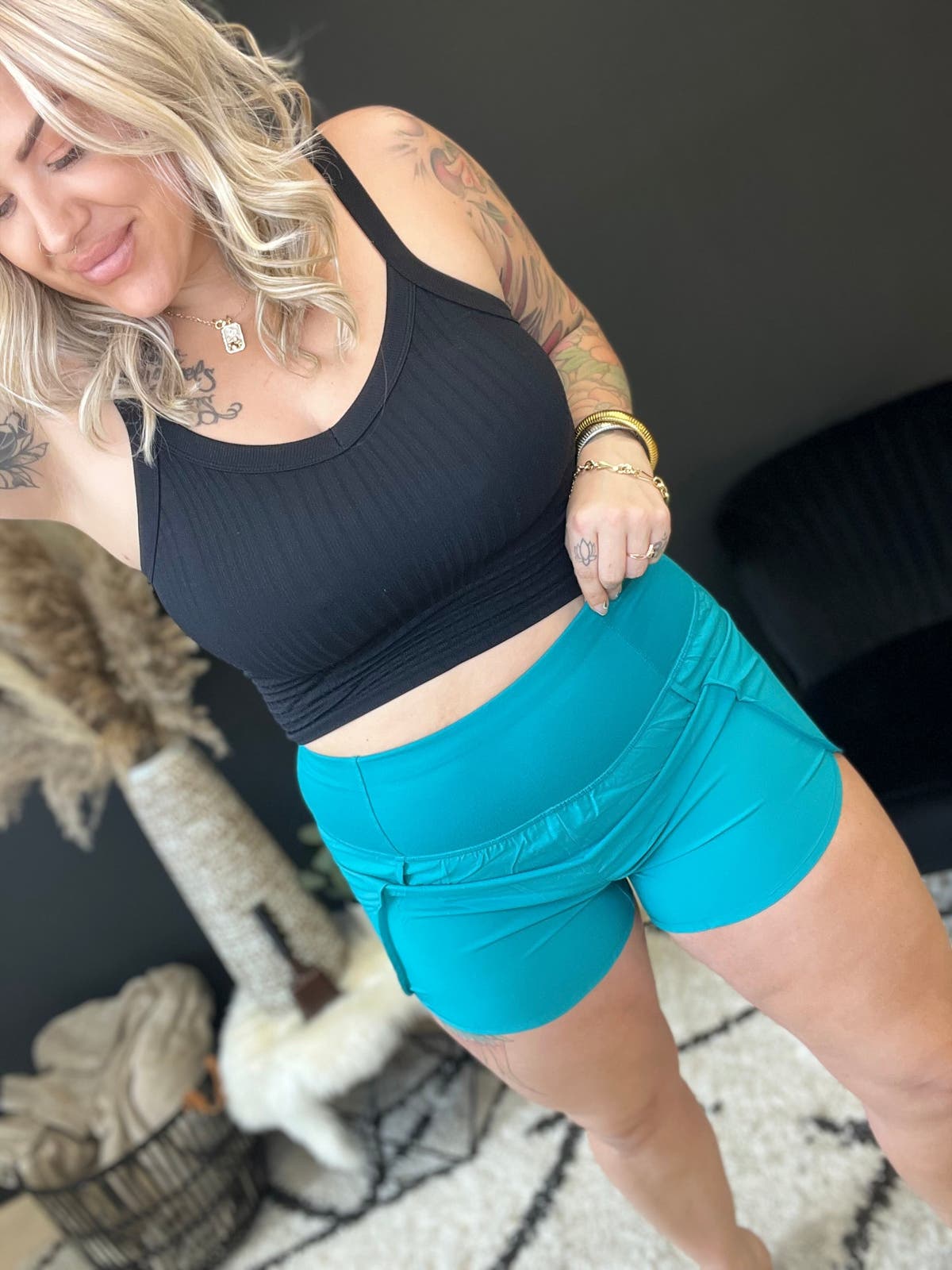 High Waist Running Shorts