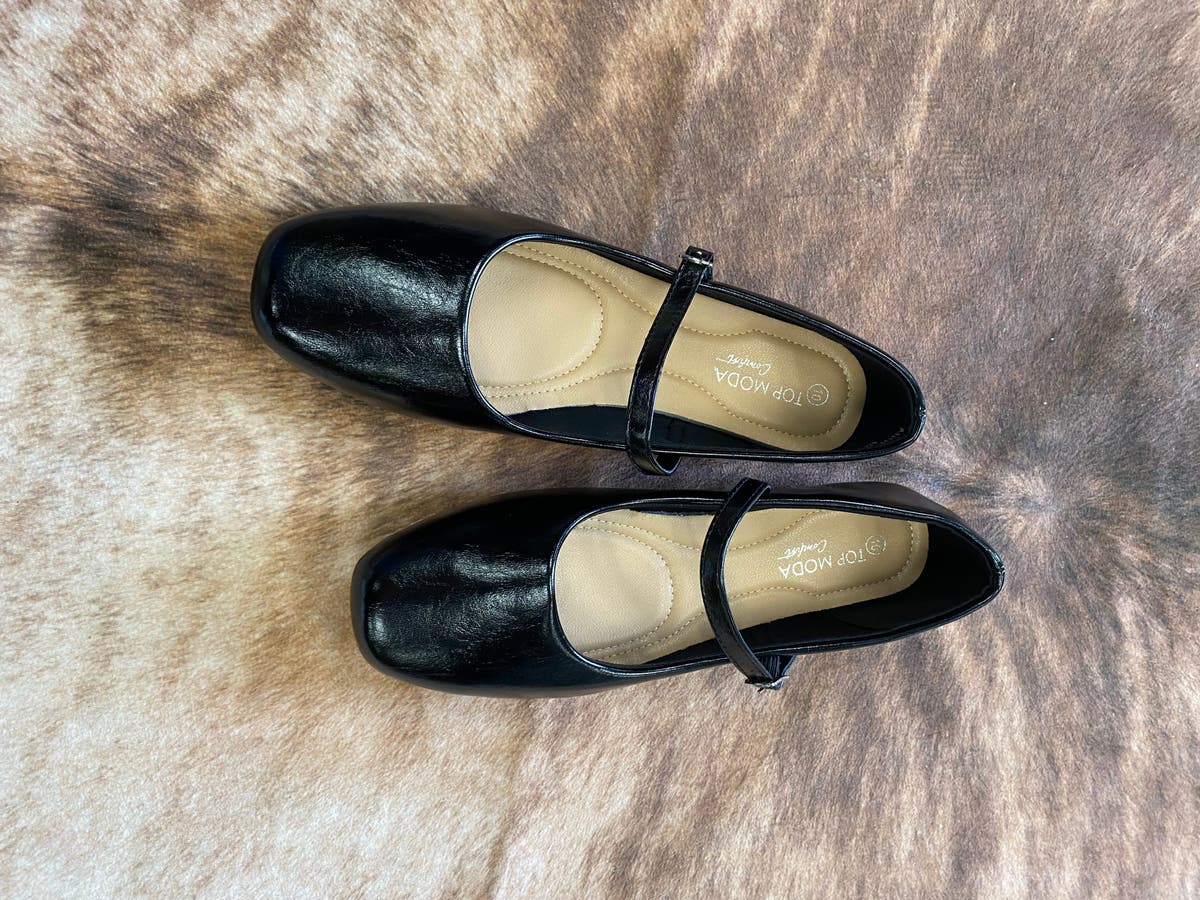 Mary Jane Ballet Flats - BLACK