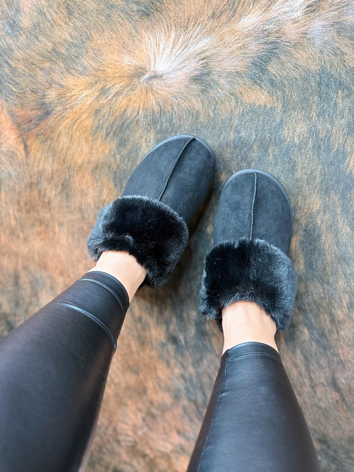 Sophia Slip-on Booties - BLACK