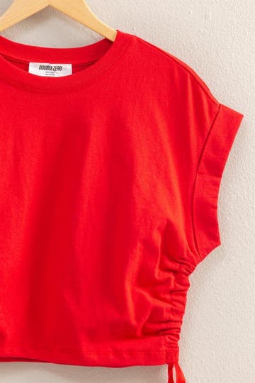 Product: Riley Side Tie Top - RED