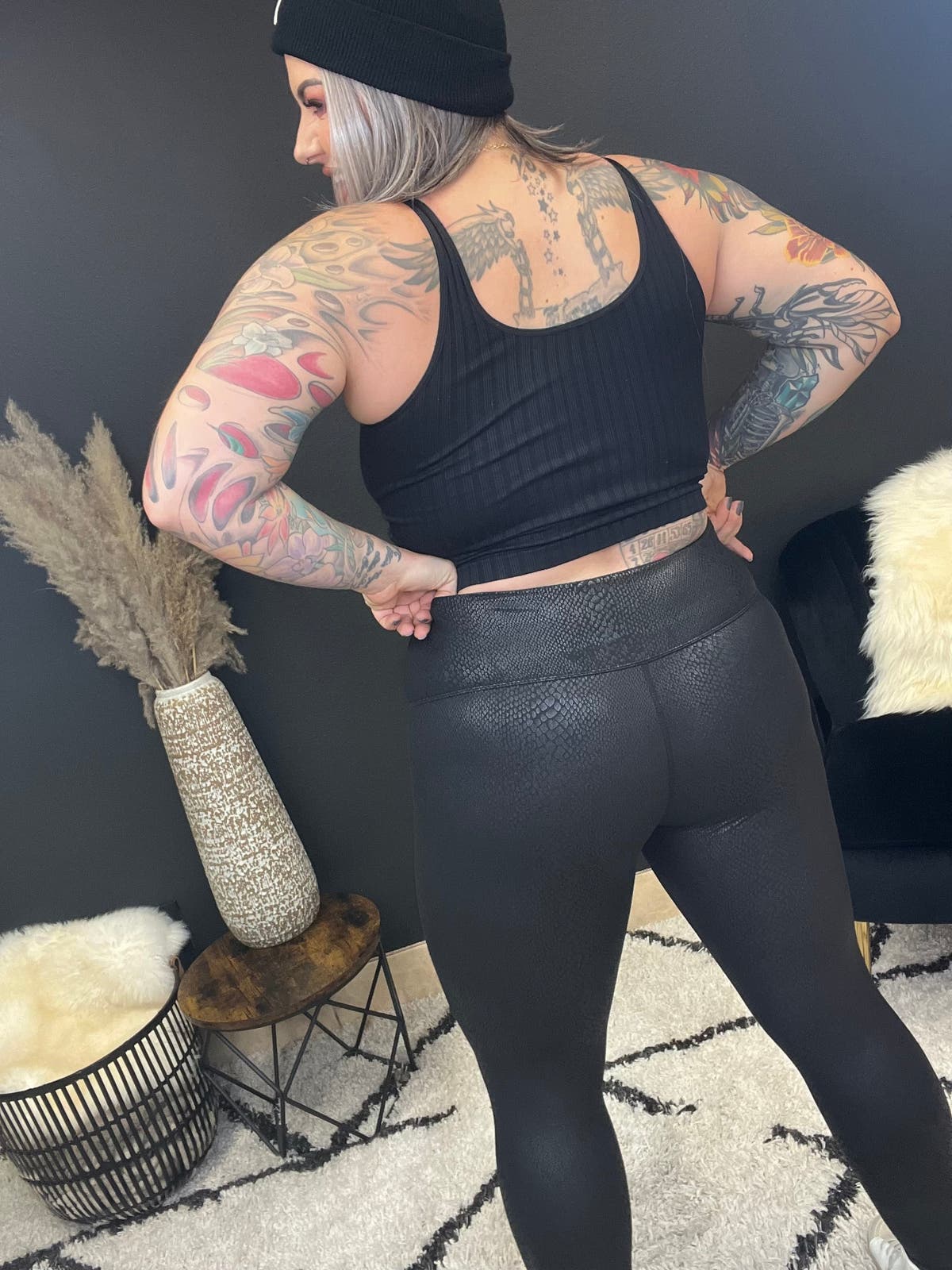 Snake Skin Leggings-PLUS SIZE ONLY