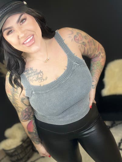 Product: Phair Distressed Sweater Tank