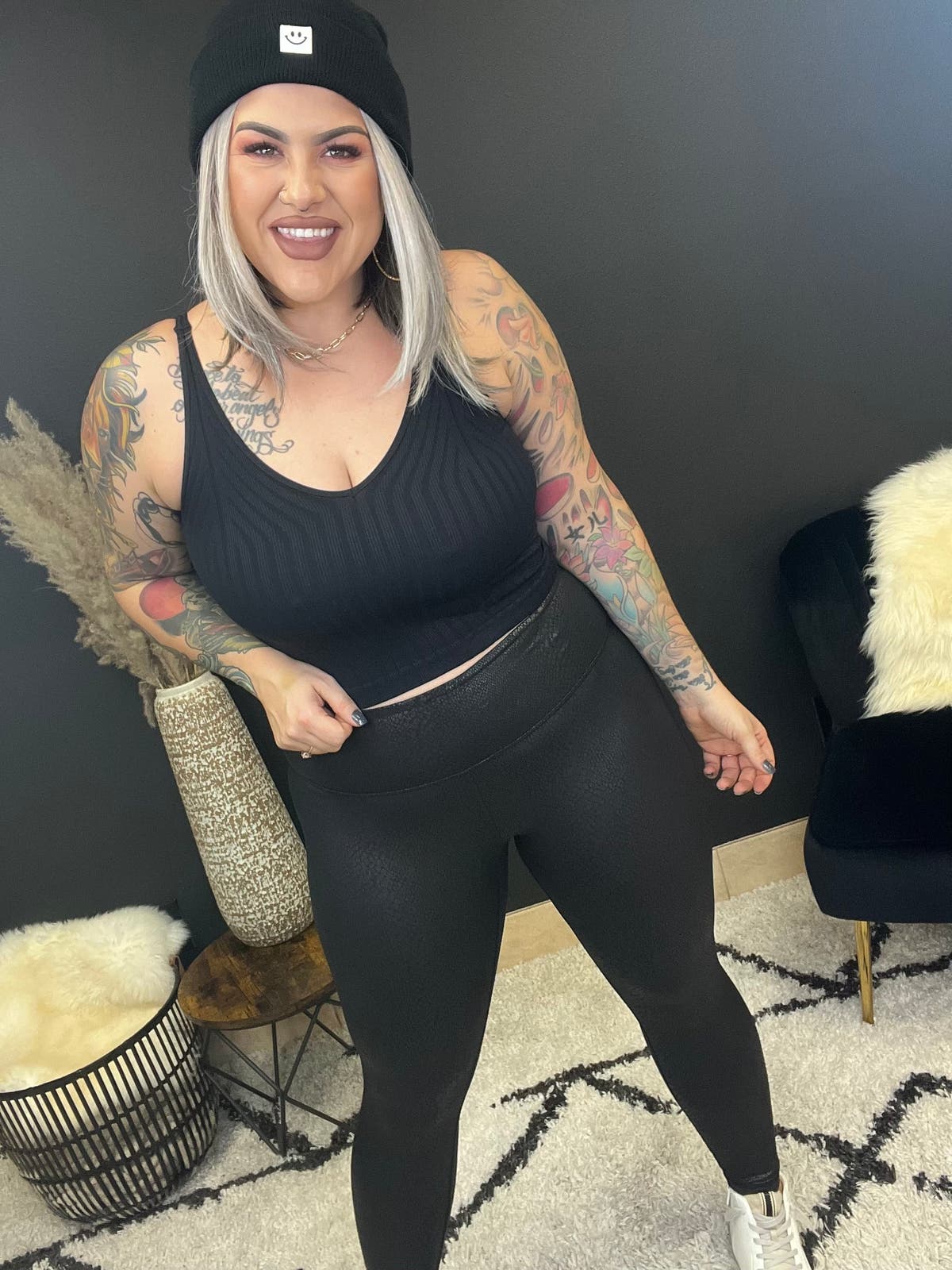 Snake Skin Leggings-PLUS SIZE ONLY