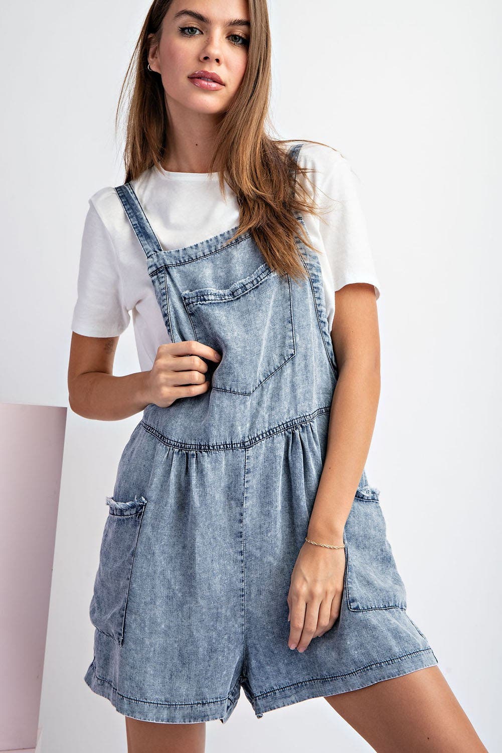 SALE* Rowan Acid Washed Romper *Final Sale*