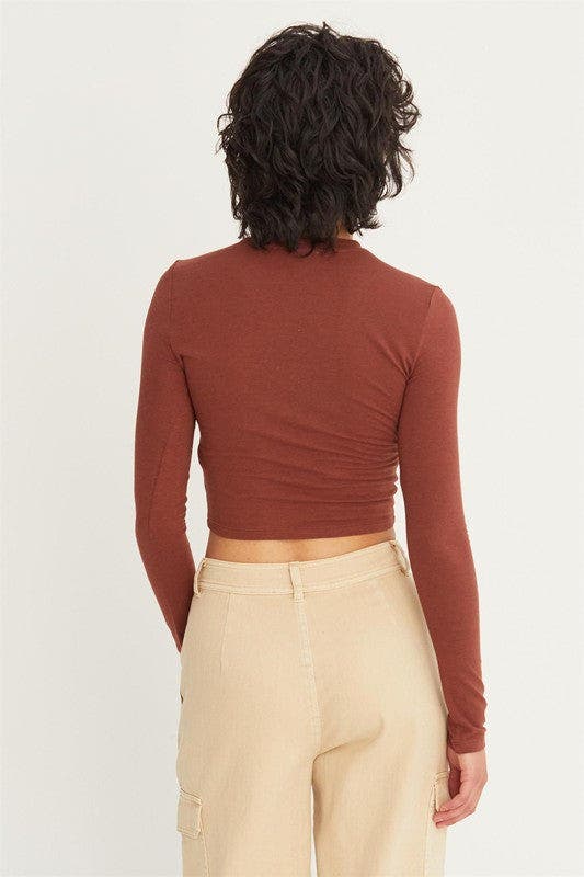 Cropped Long Sleeve Tee
