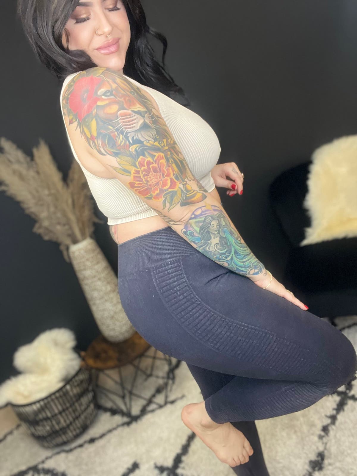 Ladder Jeggings- Plus Size ONLY
