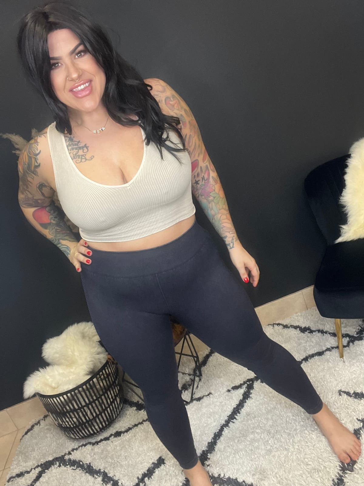 Ladder Jeggings- Plus Size ONLY
