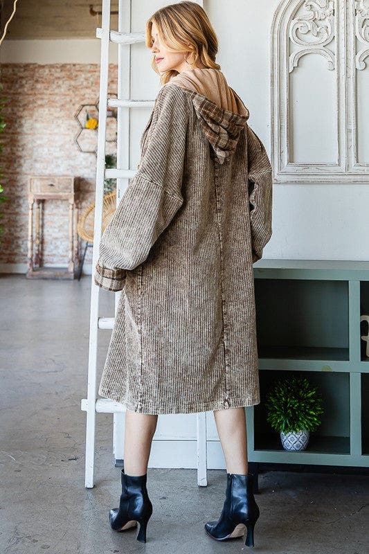 SALE* Mineral Washed Corduroy Jacket *Final Sale*