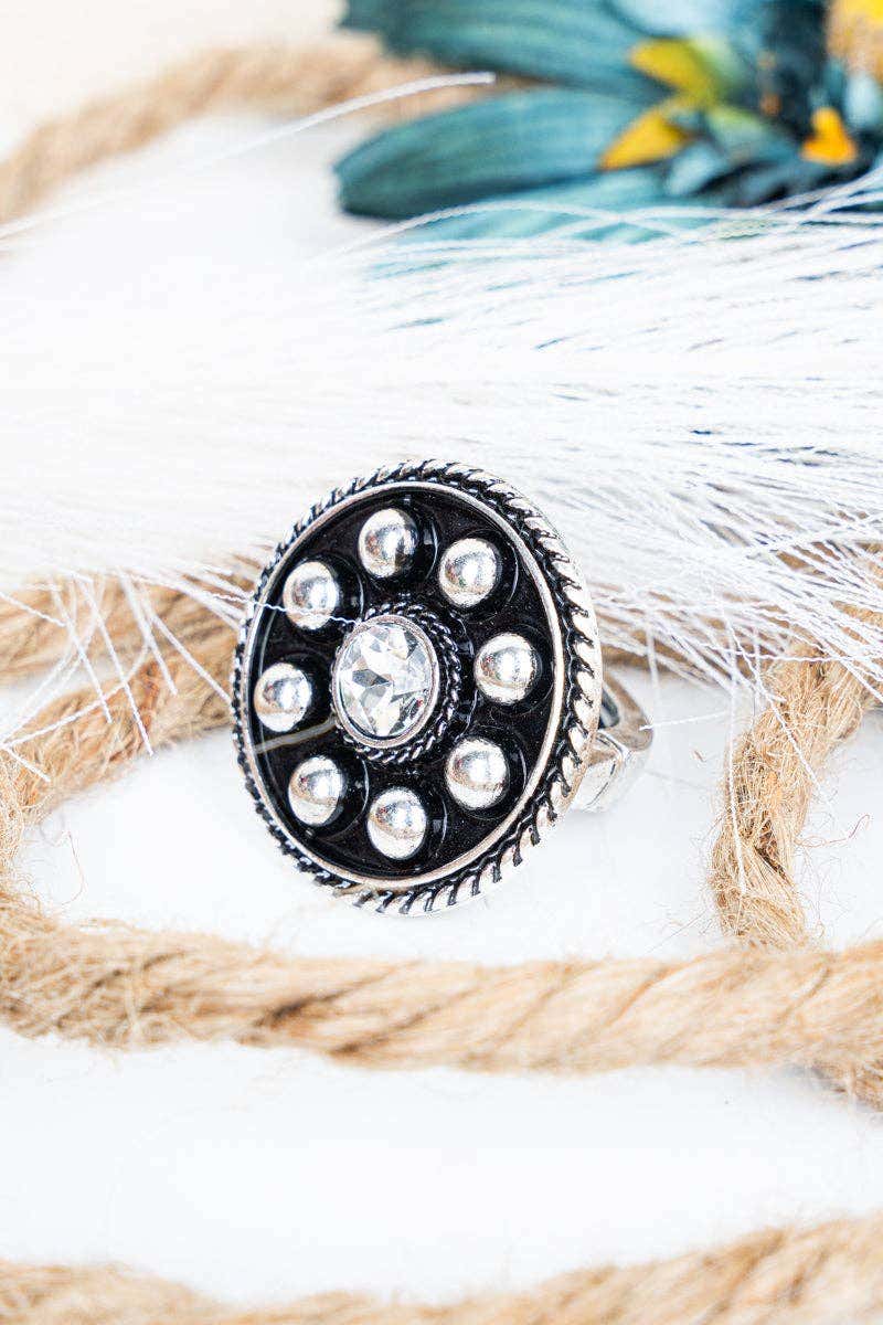 Longhorn Lane Crystal Ring