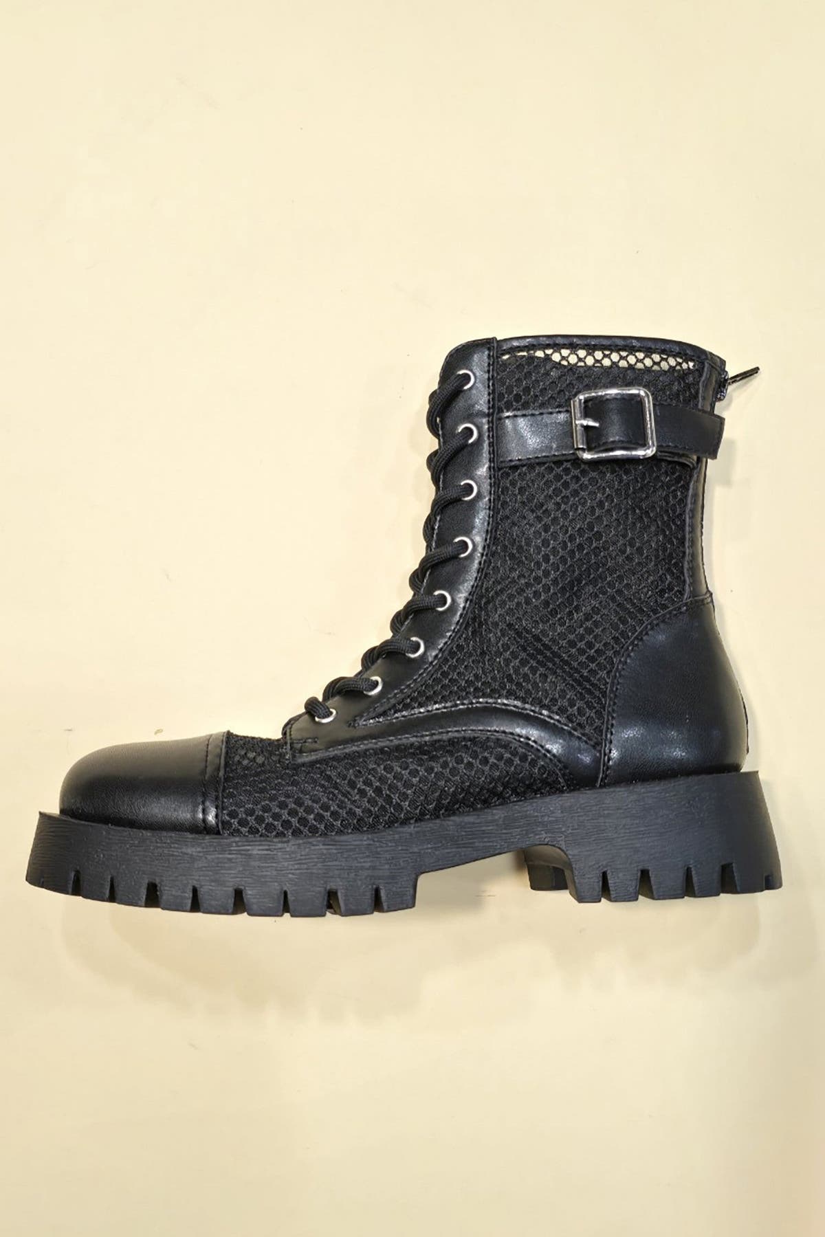 Maverick Combat Boots - BLACK MESH