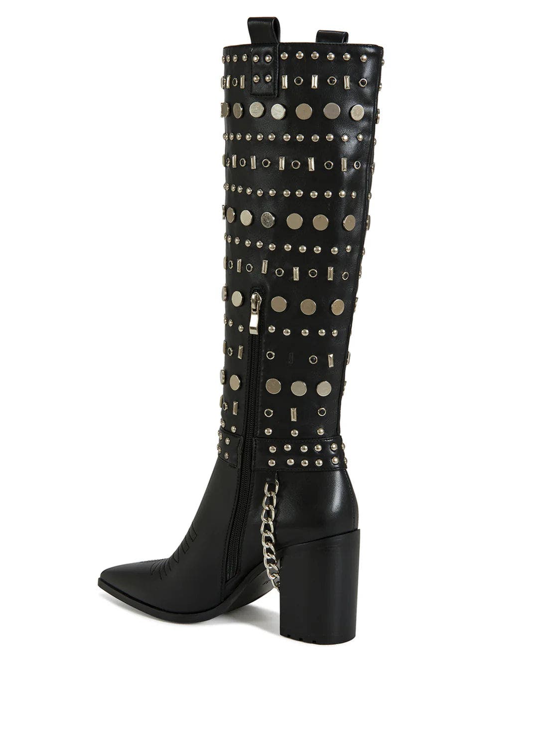 Juliette Studded Knee High Boot