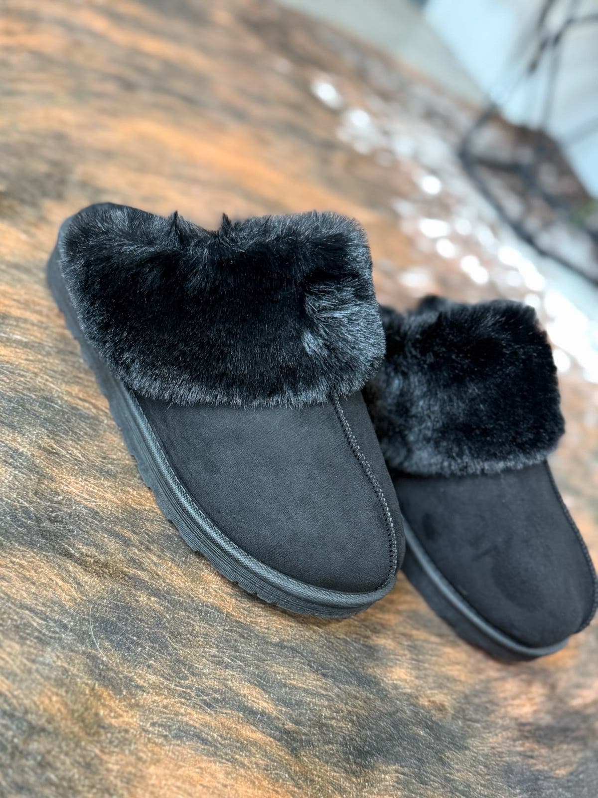 Sophia Slip-on Booties - BLACK