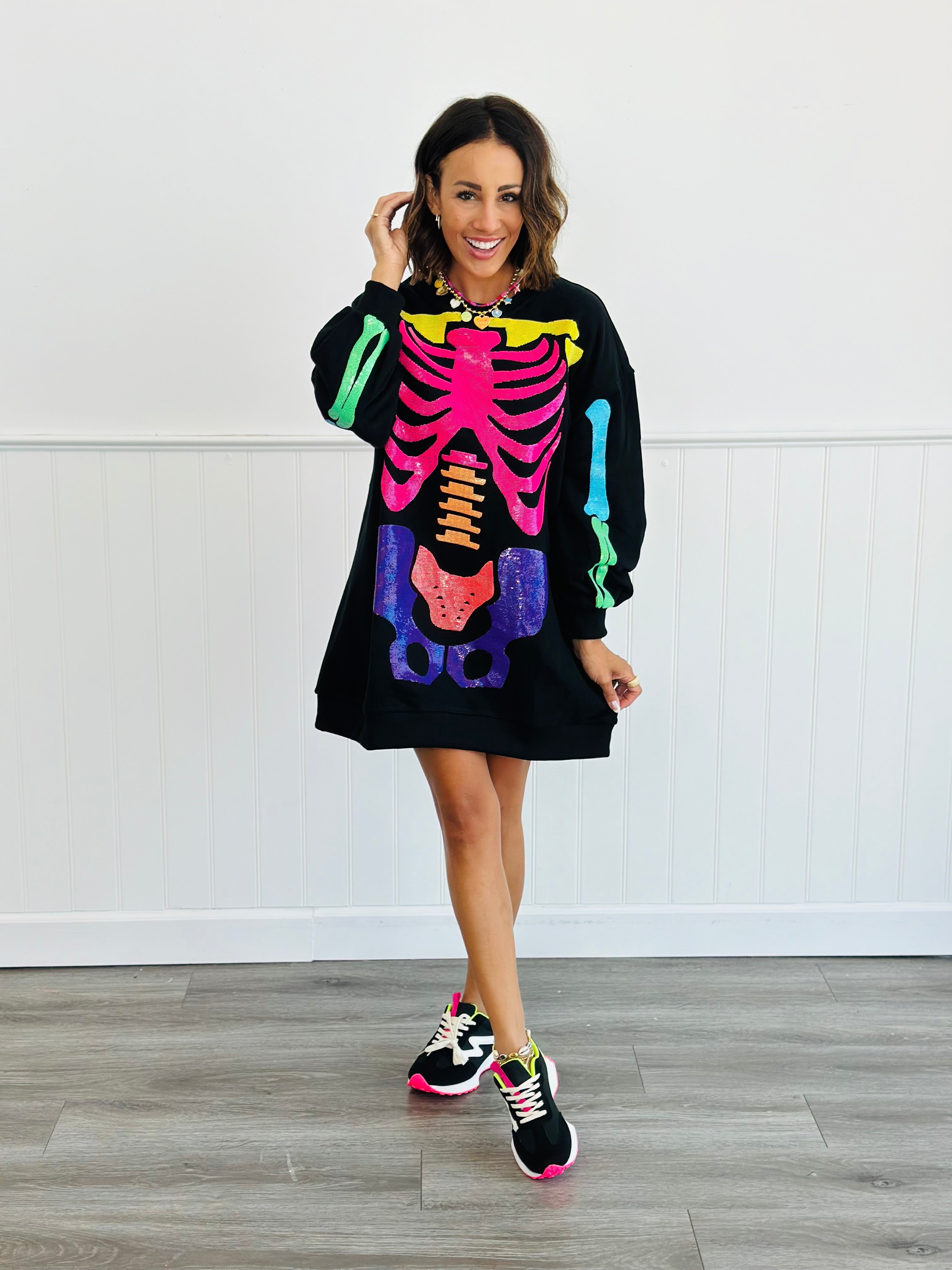 glitter skeleton dress Sequin Skeleton Dress 12 main image 0